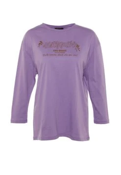 Trendyol Oversized Printed T-Shirt -Minique Fashion Store 6 zoom desktop 354