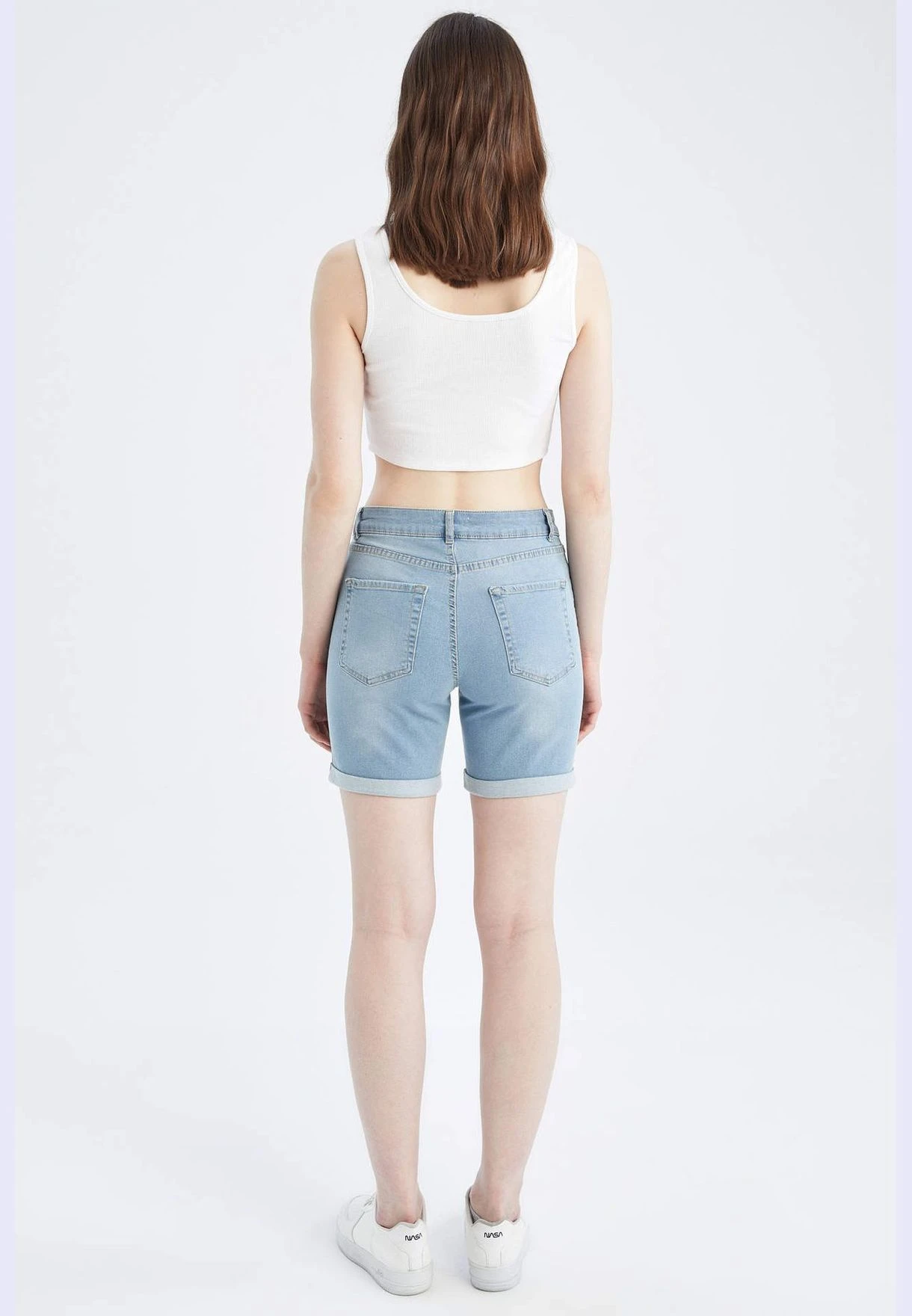 DeFacto Slim Fit Mini Jean Short 7 DeFacto Slim Fit Mini Jean Short - Image 7