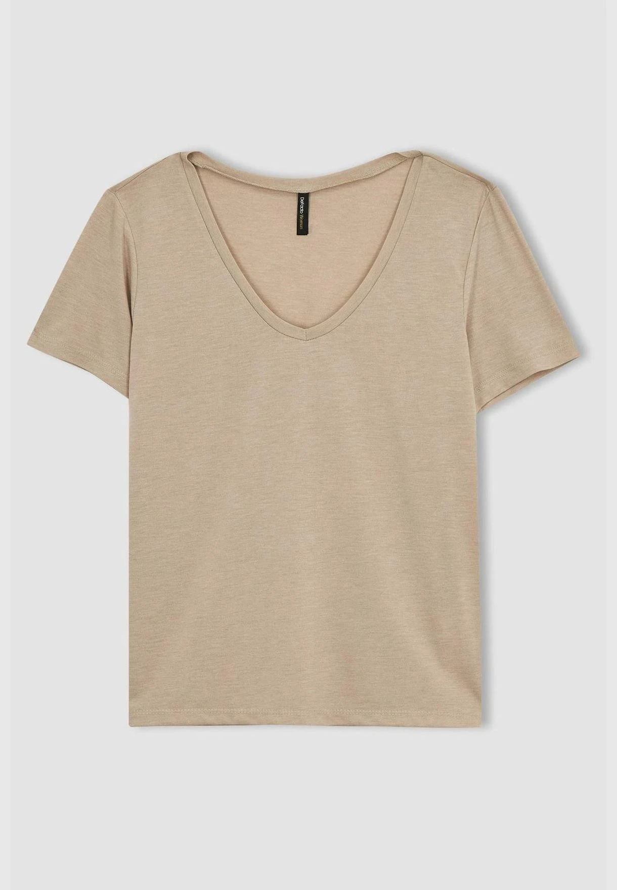 DeFacto Regular Fit V Neck Short Sleeve T-Shirt 7 DeFacto Regular Fit V Neck Short Sleeve T-Shirt - Image 7