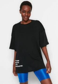 Trendyol Slogan Knitted T-Shirt -Minique Fashion Store 7 zoom desktop 152