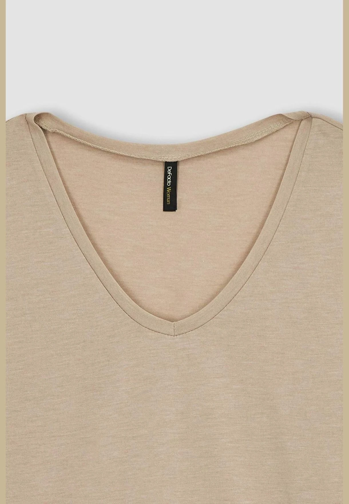 DeFacto Regular Fit V Neck Short Sleeve T-Shirt 8 DeFacto Regular Fit V Neck Short Sleeve T-Shirt - Image 8